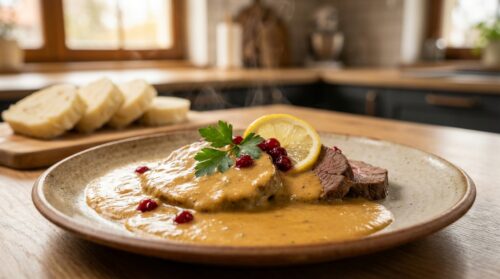 Krémová, voňavá a hotová během hodiny : svíčková, co nezatíží vaši kuchyni