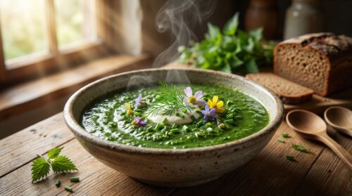 nikdy jsem neměla ráda kopřivovou polévku, ale tahle jarní varianta všechny nadchla