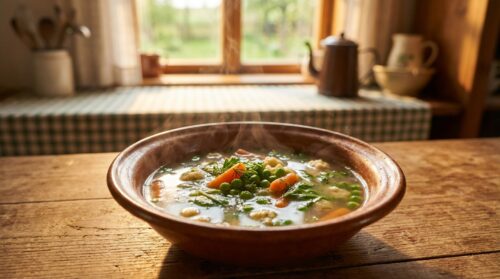 Tu polévčičku dělám skoro každý jarní večer a vždycky to potěší všechny kolem stolu